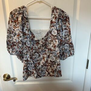 Silky Floral Blouse